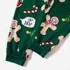 PATPAT Matching Christmas Xmas Pajamas for Family Sets Gingerbread Print Short Sleeve 2pcs Green Sleepwear - 2 of 4