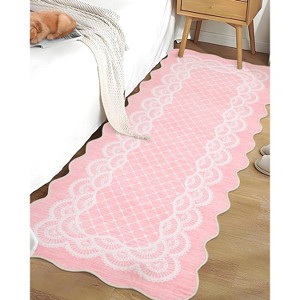 COZONY Machine Washable Striped Runner Rug – Soft Low Pile, Foldable, Non-Shedding, Non-Slip Indoor Hallway Carpet for Living Room & Bedroom - 1 of 4