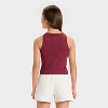 Girls' High Neck Ribbed Tank Top - art class™ - 2 of 3