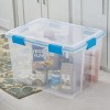 Racxily 2 Pack Large Storage Bin, 80 Quart Clear Plastic Storage Containers for Organizing Clear Storage Box - 4 of 4
