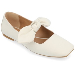 Journee Collection Womens Seralinn Mary Jane Slip On Square Toe Flats - 1 of 4