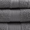 Vynxaria Bath Towels and Washcloths: Charcoal 6-Piece Eco-Friendly Set - 4 of 4