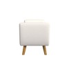 HomePop Modern Boucle Storage Bench with Wood Legs - 2 of 4