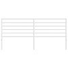 vidaXL Durable Metal Headboard for California King Size Beds, Easy Assembly, Modern Style White - 4 of 4