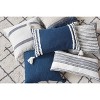 C&F Home 18" x 18" Anna Navy Solid Woven Square Throw Pillow - 4 of 4