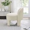 NicBex Loop Yarn Accent Chair,Upholstered Living Room Chairs with Mid-Height Curved Back,Modern Armless Chair,Accent Chairs for Living Room - 4 of 4