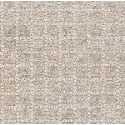 Beige Wool 2' x 3' Handmade Tufted Rectangular Rug