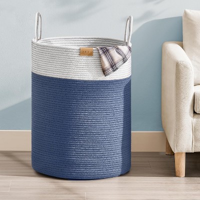 Laundry Hamper 62L,Large Laundry Basket for Clothes,Decorative Storage Basket for Blankets