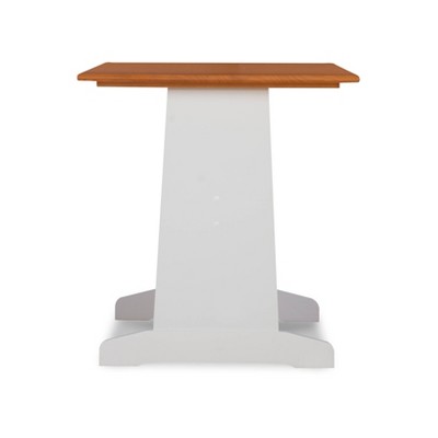 Ardmore White and Natural Finish Corner Nook Dining Set