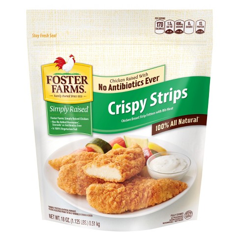 Foster Farms Crispy Frozen Chicken Strips 18oz Target