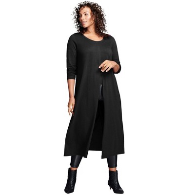 Roaman's Women's Plus Size Front Slit Ultra Femme Tunic