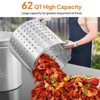 ROVSUN 62QT Stainless Steel Seafood Boil Pot with Strainer Basket, Lid & Hook, Versatile Stock Pot for Turkey Frying & Crab, Lobster, Shrimp Boiling - 3 of 4
