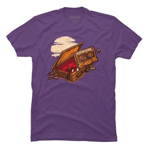 Men's Design By Humans Dead Man Walkmann By LetterQ T-Shirt - 1 of 3