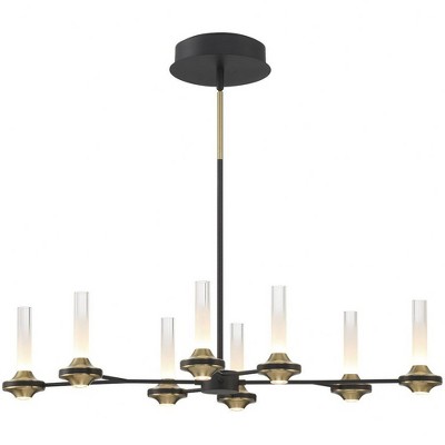 Eurofase Lighting Torcia 16 - Light Chandelier in  Black/Brass