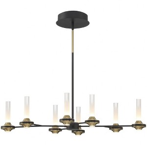 Eurofase Lighting Torcia 16 - Light Chandelier in  Black/Brass - 1 of 3