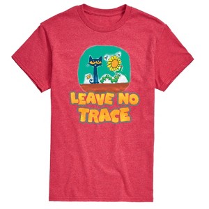 Men's - Pete the Cat - Leave No Trace Camping Short Sleeve Graphic T-Shirt - 1 of 4