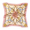 Allegra K Women's 100% Silk Floral Graphic Print Square Scarf Head Scarves Kerchief Neckerchief 21.6" X 21.6" - 2 of 4