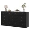GustoWave Modern 12 Drawers Dresser Wood Dressers for Bedroom, Wooden Chest of Drawers Clothes Storage Organizer for Living Room, TV Stand Dresser - 3 of 4