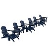 WestinTrends Dylan HDPE Outdoor Patio Adirondack Chair (12-Piece Set) - 3 of 4