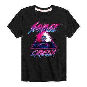 Boys' - Disney Villains - Cruella Savage Short Sleeve Graphic T-Shirt - 1 of 4
