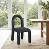 Meridian Furniture,Amari Vegan Leather and Boucle Fabric Dining Chair, Set of 2 - 2 of 4