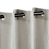 Solid Textured Cascade Room Darkening Jacquard Grommet Curtain Panel Set by Blue Nile Mills - 3 of 4