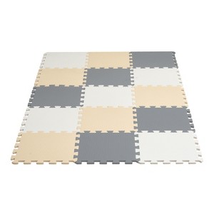 VEVOR 16 Tiles Kids Play Mat, 0.4 Inch Toddler Play Mat with EVA Foam, 12" x 12" Puzzle Play Mat with 16 sq.ft Coverage, Interlocking Toddler Mats - 1 of 4