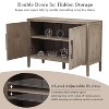 ORRD 47.2" Farmhouse Sideboard with Ash Veneer & Iron Handles - 4 of 4