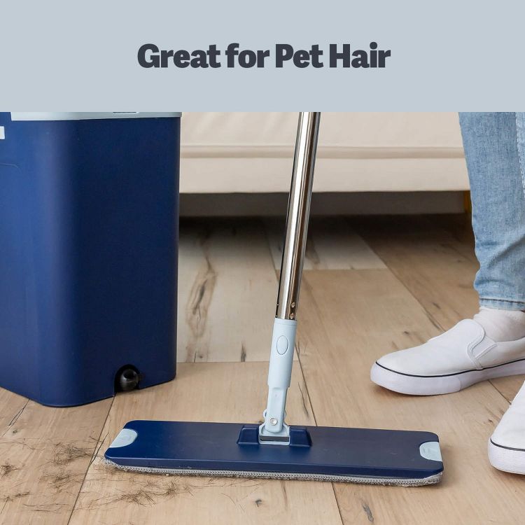 Casabella Clean Water Flat Mop Bucket: Multi-Surface Cleaning, Plastic, Microfiber, 3 of 9