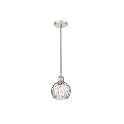 Athens Water Glass - 1 Light Mini Pendant In Industrial Style-8.75 Inches Tall and 6 Inches Wide