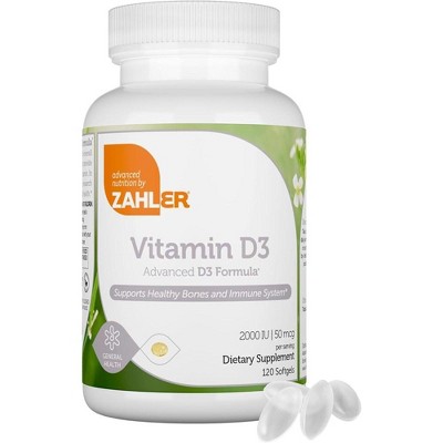 Zahler Vitamin D3 Advanced Formula, Supports Healthy Bones & Immune System, Kosher Dietary Supplement