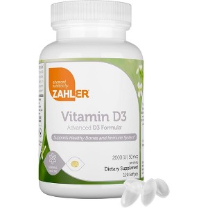 Zahler Vitamin D3 Advanced Formula, Supports Healthy Bones & Immune System, Kosher Dietary Supplement - 1 of 4