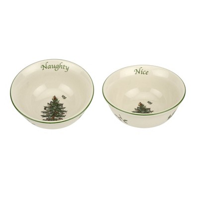 Spode Christmas Tree Dip Bowls Set of 2 - 4 Inch