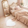 REGALWOVEN Heart Shape Plush Soft Absorbent Washable Toilet Shag Cute Floor Home Gifts Bathroom Mat - 2 of 4