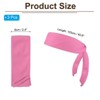 Unique Bargains Polyester Elastic Running Sports Workout Head Ties Sweatbands 3 Pcs - 2 of 3