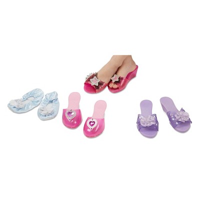 Melissa & Doug Role Play Collection - Step In Style! Dress-Up Shoes Set (4 Pairs)