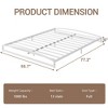 Coolmee Low Bed Frame Twin/Full/Queen/King Size, 6 Inch Heavy Duty Metal Platform Bed Frame with Arch Design, Strong Bearing Capacity - 2 of 4