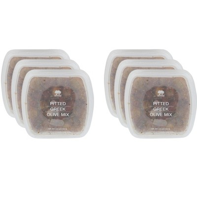 Divina Pitted Greek Olive Mix - Case of 6 - 4.9 oz
