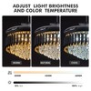 52 in. Large Luxury Ceiling Fan with Light and Remote Control, Dimmable Led with Crystal Chandelier Fan Light for Bedroom - 4 of 4