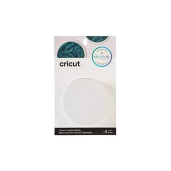 Cricut Round Ceramic Blank Coaster Set - 4pk
