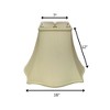 Vynxaria Lampshades: Egg Fancy Square Slant Shade 7"x16"x12" with Washer Fitter - 2 of 4
