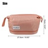 Unique Bargains Cosmetic Travel Bag Makeup Bag Waterproof Organizer Case Toiletry Bag for Women Nylon 27.5x19x15cm - 4 of 4