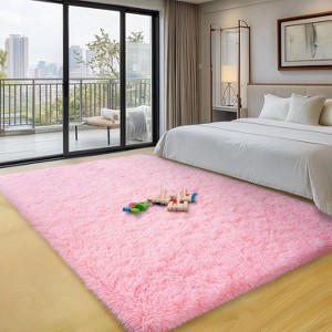 LOVEVOOK 6x9 Feet Area Rugs for Living Room Bedroom, Non-Slip Fluffy Soft Shag Rug, Plush Carpet for Home Dorm Decor Aesthetic - 1 of 4
