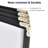 WeChef 30 Pcs Restaurant Menu Covers Holders for 4.25 x 11" Paper 4 Page 8 View - 4 of 4