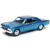 1966 Chevrolet Chevelle SS 396 Blue Metallic 1/24 Diecast Model Car by Maisto - 2 of 3