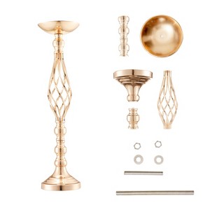 VEVOR 20PCS 58cm/22.83” Tall Wedding Flower Vase, Metal Wedding Centerpiece, Gold Floral Arrangement Stand Display Rack, Gold - 1 of 4