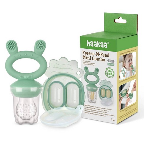 Munchkin Baby Silicone Food Feeder - Green (Green, White)