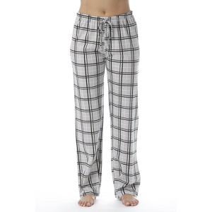 Just Love Womens Plaid Knit Jersey Pajama Pants - 100% Cotton PJs - 1 of 3