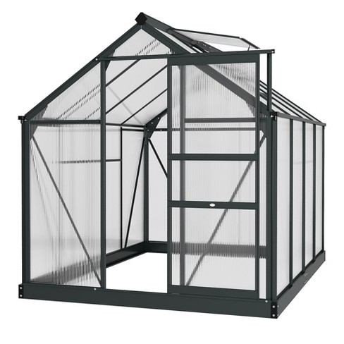 Outsunny 6.2' X 8.3' X 6.6' Polycarbonate Greenhouse, Heavy Duty ...