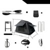 VisioGear Patio Camping Tents, Foldable Car Roof Top Tent with Ladder, Portable Camping Tent for Truck, Black, 82.6"*55.1"*55.1" - 2 of 4